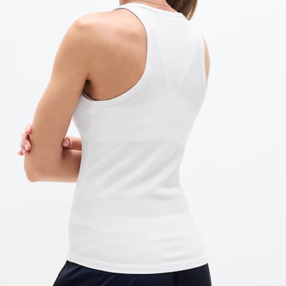 NWOT Signature Rib Tank- White - Picture 5 of 5
